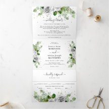 Eucalyptus Greenery y el Boda Tri-Fol