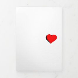 Invitación Tríptica Feliz día de San Valentín