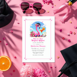 Invitación Tríptica Fiesta de Grado Tropical de uno o dos grados más c