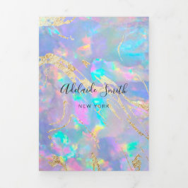 Invitación Tríptica Folleto óptico de tres vueltas