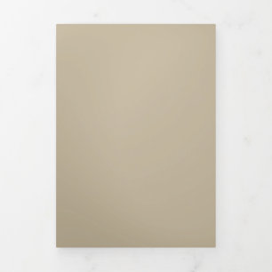 Invitación Tríptica Fondo beige suave - Diseño Boda