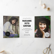 Graduación de 5 fotografías en círculos negros