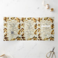 Hojas Doradas Almendra Beige Glam Boda Otoño