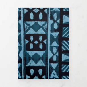 Invitación Tríptica Impresión hawaiana