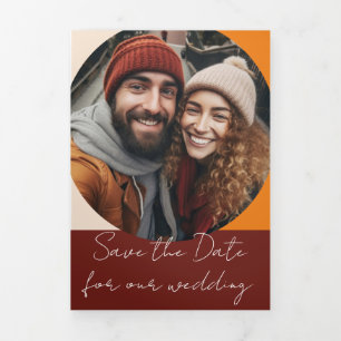 Invitación Tríptica La Naranja quemada roya salva el día