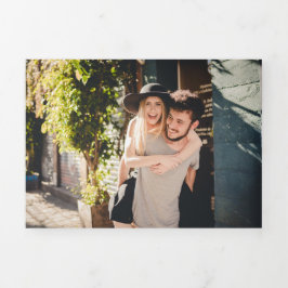 Invitación Tríptica La suite Olive Branch Boda Collection