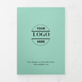 Invitación Tríptica Logotipo comercial y texto moderno - Folleto tripl