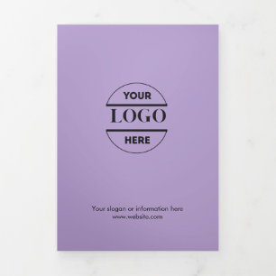 Invitación Tríptica Logotipo comercial y texto moderno - Folleto tripl