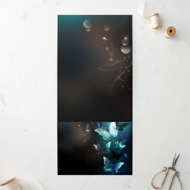 Invitación Tríptica Mariposas nocturnas (Exterior)