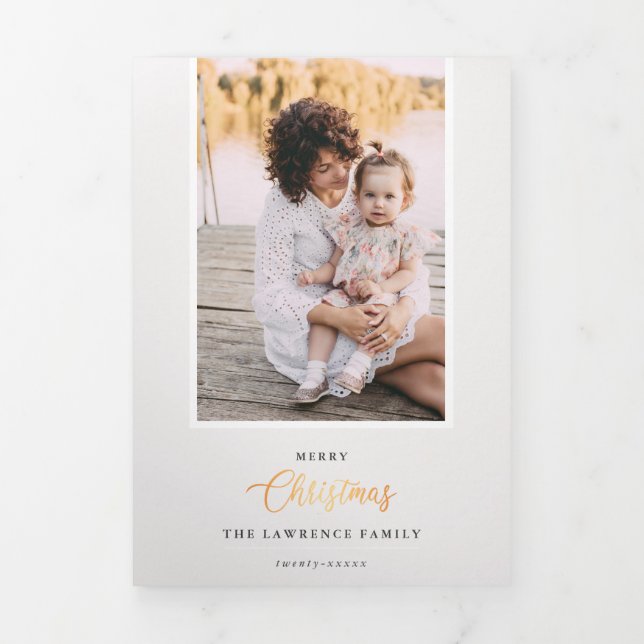 Invitación Tríptica Navidades es oro | Galería multifotografía Ivory 5 (Foto de portada)