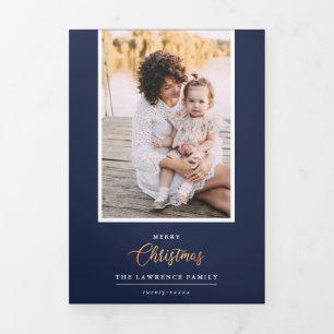 Invitación Tríptica Navidades es oro   Galería multifotografía NAVY 5