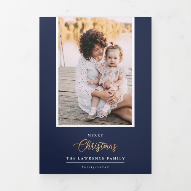 Invitación Tríptica Navidades es oro | Galería multifotografía NAVY 5 (Foto de portada)