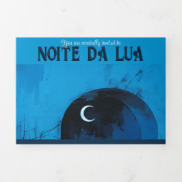 Invitación Tríptica noite da lua, noche de baile