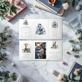 Invitación Tríptica Nuestra siguiente foto de Baby Shower en el capítu