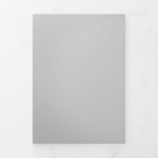 Invitación Tríptica Patrón Geométrico Gris Pálido - Decoración de Vera (Foto de portada)