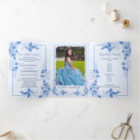 Rosas azul claro de España Quinceanera