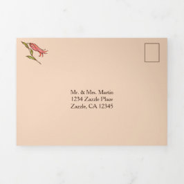 Invitación Tríptica Tiger Lily All in One Boda