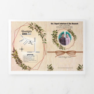 Invitación Tríptica undangan simpel dan keren