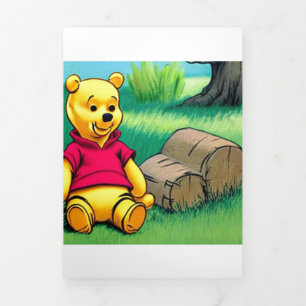 Invitación Tríptica Winnie el Pooh 5.