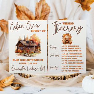 Invitación Tripulación de cabaña antes de ¡HACERLO! Fiesta de