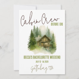 Invitación ¡Tripulación De Cabina Antes Que Yo! Fiesta de Bac