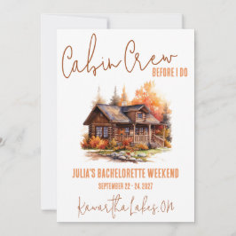 Invitación ¡Tripulación De Cabina Antes Que Yo! Fiesta de Bac