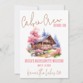 Invitación ¡Tripulación De Cabina Antes Que Yo! Fiesta de Bac