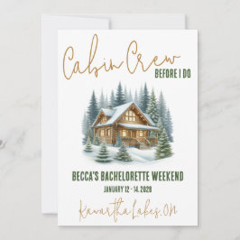 Invitación ¡Tripulación De Cabina Antes Que Yo! Fiesta de Bac