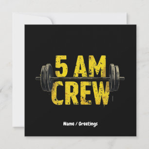 Invitación Tripulación de las 5 AM - Entusiasta del gimnasio