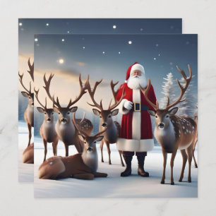 Invitación Tripulación de Santa María: Papá Noel maneja con r
