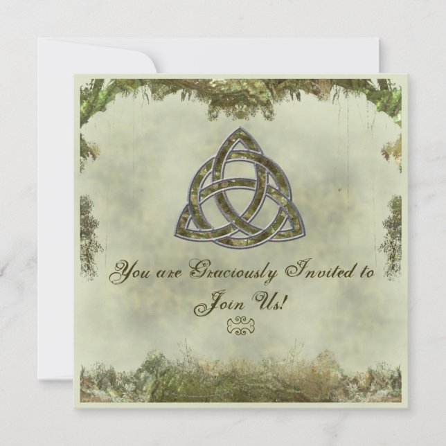 Invitación Triquetra Natural (Anverso)