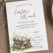 Trole De Madera Con Huevos Brunch De Pascua