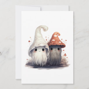 Invitación Trolls de hongos Kawaii