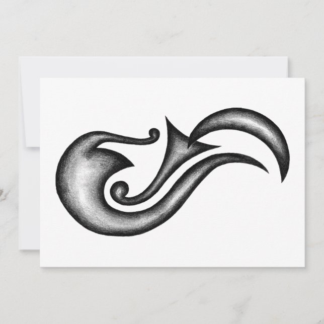 Invitación Trompeta de la luna (Anverso)