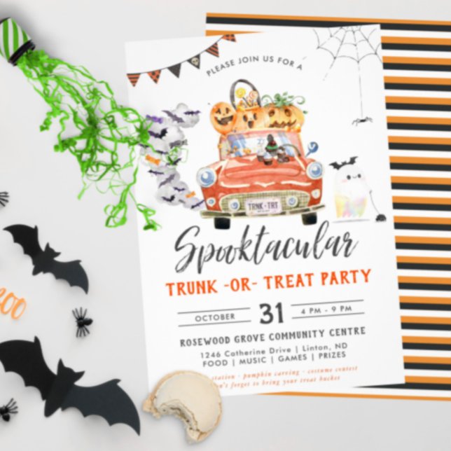 Invitación Tronco O Tratamiento | Baby Shower de Halloween (Subido por el creador)
