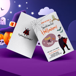 Invitación Tronco O Tratamiento De Eventos De Halloween Para 