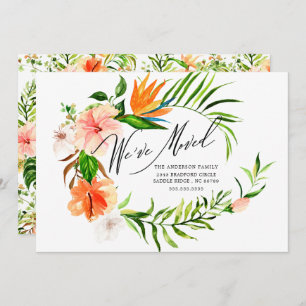 Invitación Trópica de Movimiento Floral Hibiscus