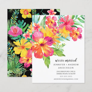 Invitación Trópica de Movimiento Floral Hibiscus