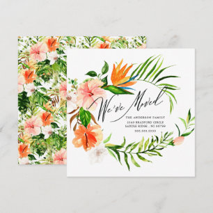 Invitación Trópica de Movimiento Floral Hibiscus