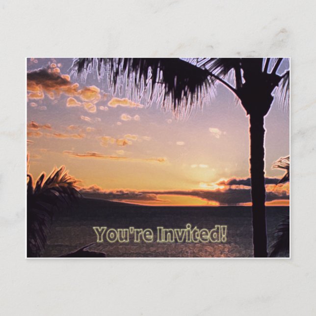 Invitación tropical (Anverso)