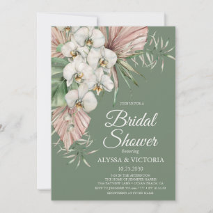 Invitación Tropical Acuarela Floral Fiesta de Despedida de So