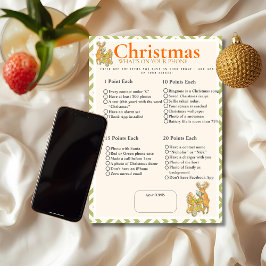 Invitación Tropical Christmas What's On your phone game card