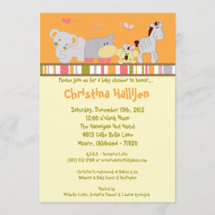 invitación tropical de Baby Shower de la selva del
