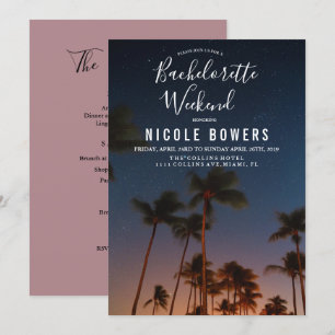 Invitación Tropical de Fin de Semana de Despedida 