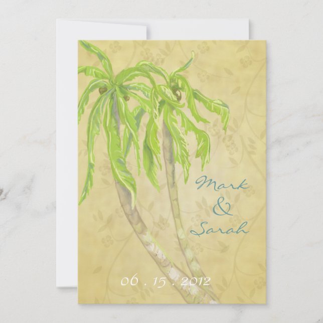 Invitación tropical de la brisa II Hawaii (Anverso)