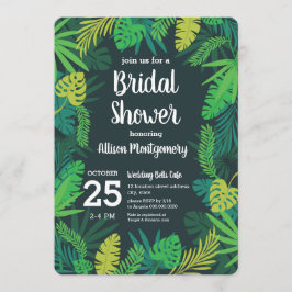 Invitación Tropical deja ducha nupcial de verano