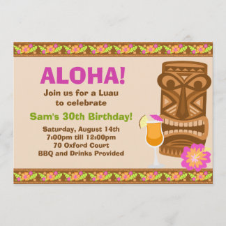 Invitación tropical del fiesta