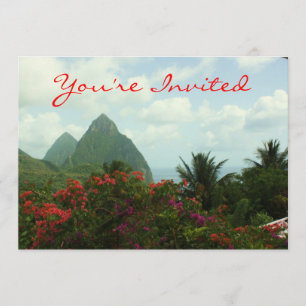 Invitación tropical del paraíso
