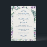Invitación Tropical Floral Botanical Wedding Personalized<br><div class="desc">Celebrate your love story with this elegant botanical wedding invitation, featuring lush watercolor purple orchids, tropical monstera leaves, and delicate greenery surrounding a classic arched frame. Perfect for garden weddings, tropical celebrations, or any boho-inspired affair. Easily personalize with your names, wedding date, venue, and all event details to create a...</div>