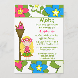 Invitación tropical linda de la fiesta de